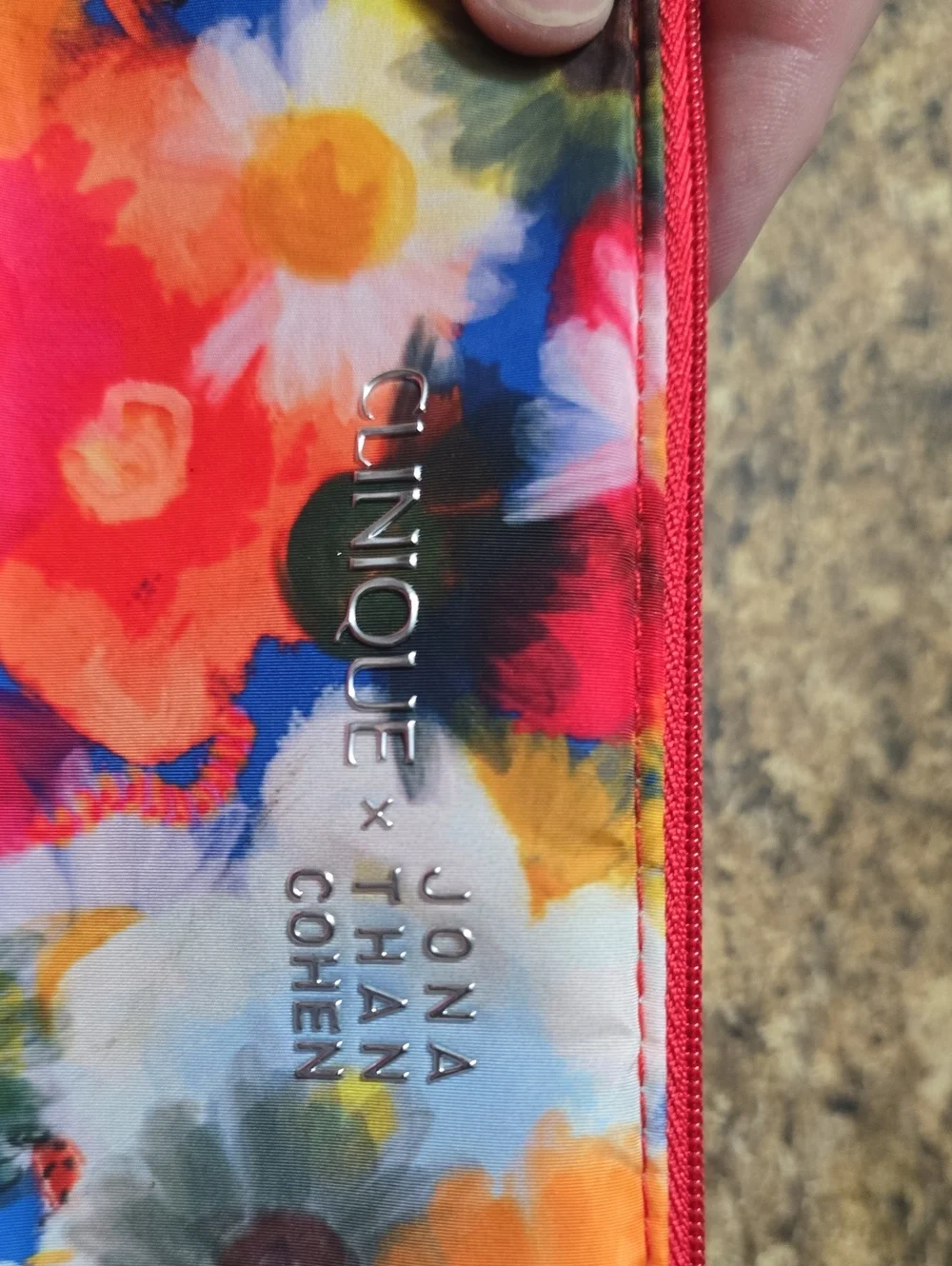 Clinique X Johnathon Cohen Floral Cosmetic Pouch - Multicolor NWOT